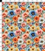 Vivid Upholstery Fabric Integrated with 3D Salmon Flowers - Image 4