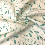 Water green Mini Leaf Motif Upholstery Fabric