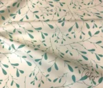 Water green Mini Leaf Motif Upholstery Fabric - Image 4