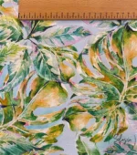 Watercolor Designed Palm Tree Patterned Sofa Fabric - Image 3