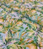Watercolor Designed Palm Tree Patterned Sofa Fabric