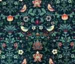William Morris Fabric Model with Bird and Leaf Motifs - Image 3