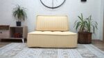 yellow striped floor sectional sofa 10