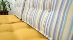 Striped Tufted Floor Chair