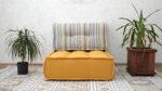 Striped Tufted Floor Chair