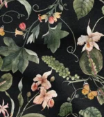 Botanical Flowers Designed Sofa and Background Curtain Fabric - Image 4