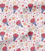 Buket Flower Patterned Modern Sofa and Cover Fabric