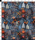 Colorful Flower and Plant Patterned 3D Fabric Model - Image 3