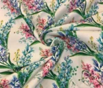 Colorful Flower Bouquet Patterned Upholstery Fabric Model - Image 3