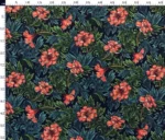 Fabric Model for William Morris Sofa and Curtain with Flower Motif