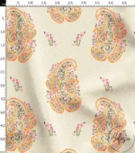 Floral Paisley Patterned Paisley Style Fabric Model - Image 3