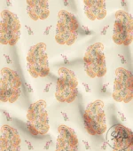 Floral Paisley Patterned Paisley Style Fabric Model