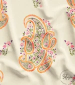 Floral Paisley Patterned Paisley Style Fabric Model - Image 4
