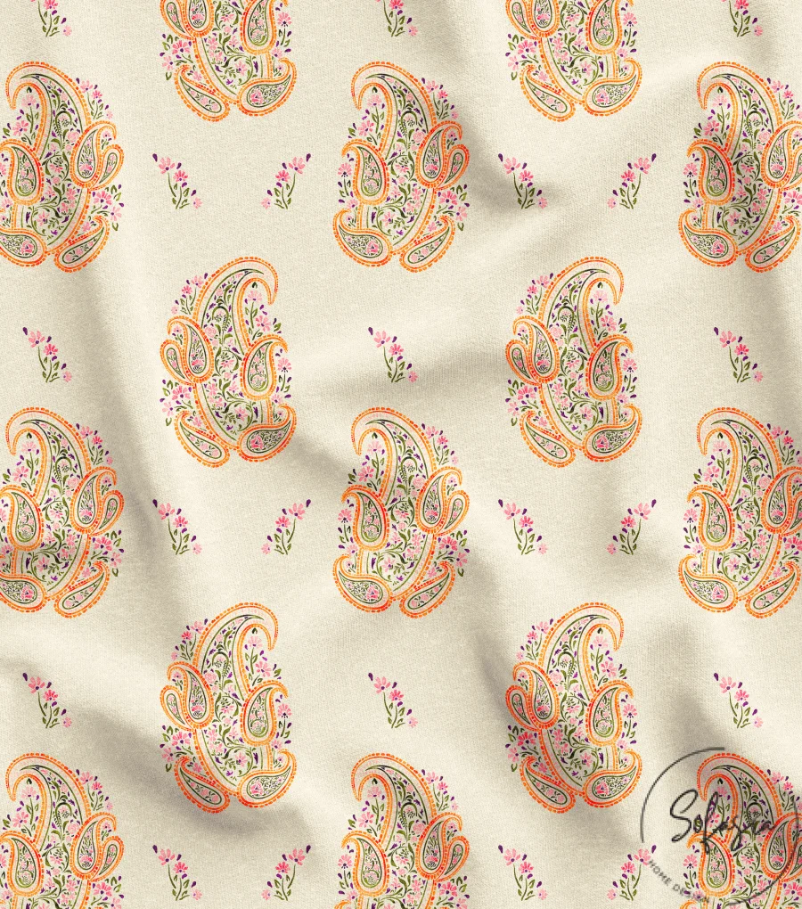 Floral Paisley Patterned Paisley Style Fabric Model Floral Paisley Patterned Paisley Style Fabric Model - Image 1