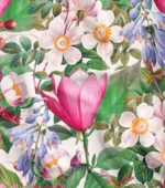 Floral Upholstery and Drapery Fabric with Colorful Garden Design - Image 4