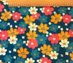 Sofa Fabric Model Prepared with Colorful Flowers - Image 3