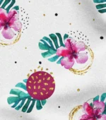 Upholstery fabric with devetabase leaves and different figures - Image 4