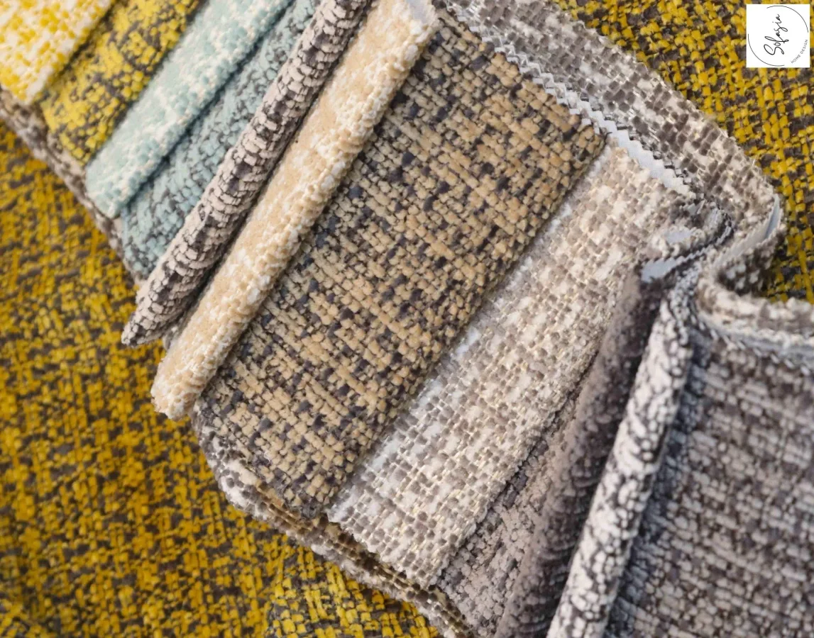 Breathable Jersey Lamination Upholstery Fabric 1 Premium Bouclé Chenille Upholstery Fabric by the Yard - Image 1