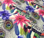 Feather Patterned Fuchsia Floral Sofa Covering Fabric - Image 5