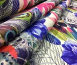 Feather Patterned Fuchsia Floral Sofa Covering Fabric - Image 9