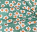 Green Fabric Model with Daisy Motif - Image 4