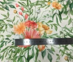Green Leaf Antique Floral Pattern Upholstery Fabric - Image 4