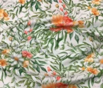 Green Leaf Antique Floral Pattern Upholstery Fabric - Image 5