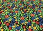 Green Leaf Yellow Red Flower Upholstery Fabric - Image 5
