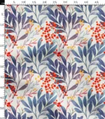 Leaf Fruit Patterned Upholstery Fabric - Image 3