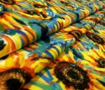 Oil Painting Sunflower Patterned Upholstery Fabric - Image 6