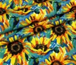 Oil Painting Sunflower Patterned Upholstery Fabric - Image 7