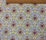 Semicircular Formed Flower Motif Upholstery Fabric - Image 3