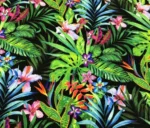 Tropical Green Plants Patterned Upholstery Fabric - Image 3