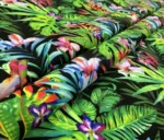 Tropical Green Plants Patterned Upholstery Fabric - Image 8