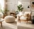 Pouf Chairs vs Accent Chairs