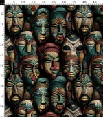 African Faces Designed Upholstery and Curtain Fabric - Image 3