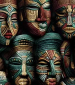 African Faces Designed Upholstery and Curtain Fabric - Image 4