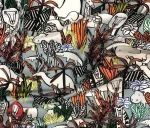 African Pattern Upholstery Fabric For Kids Room - Image 3