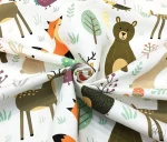 Animal and Forest Patterned Children's Curtain Fabric - Image 4