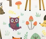 Animal and Forest Patterned Children's Curtain Fabric - Image 7