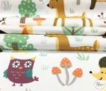 Animal and Forest Patterned Children's Curtain Fabric - Image 8