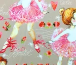 Ballerina Pattern Upholstery Fabric - Image 4