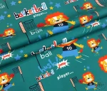 Basketball-themed upholstery fabric. - Image 3