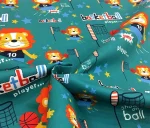 Basketball-themed upholstery fabric. - Image 4