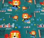 Basketball-themed upholstery fabric. - Image 6
