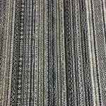 Black and Grey Striped Curtain Fabric