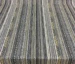 Black and Grey Striped Curtain Fabric - Image 4