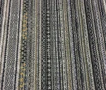 Black and Grey Striped Curtain Fabric - Image 5