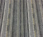 Black and Grey Striped Curtain Fabric - Image 8