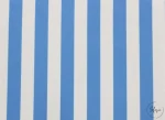 Blue and White Striped Sofa and Cushion Fabric - Image 3